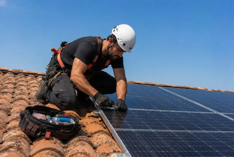 Maintenance et monitoring de panneaux solaires à Molleville