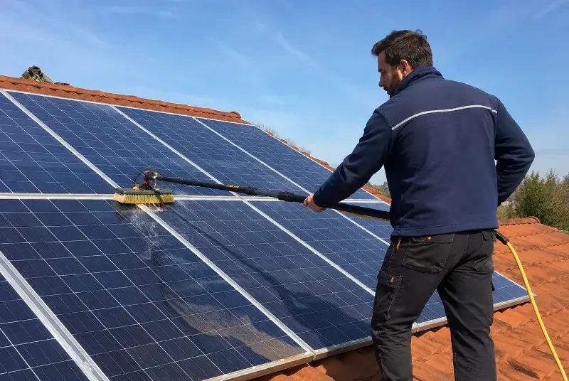 Nettoyage et entretien de panneaux solaires à Molleville